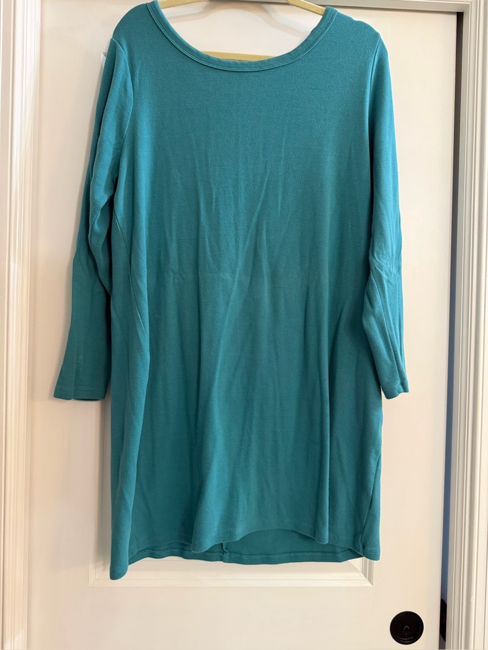 Teal Long-Sleeve Women's knee length dress 20w-22w  2x